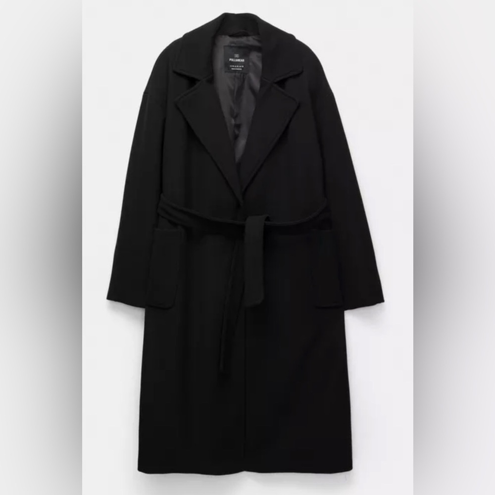 Pull&Bear Black Trench Coat